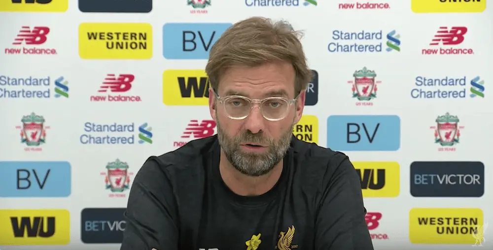 Jurgen Klopp - Liverpool vs Bournemouth