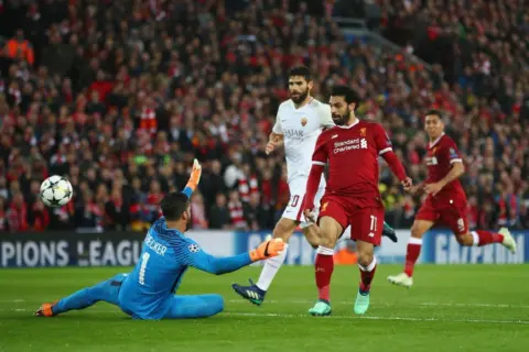 Mohamed Salah’s sensational goals vs Roma (Video)