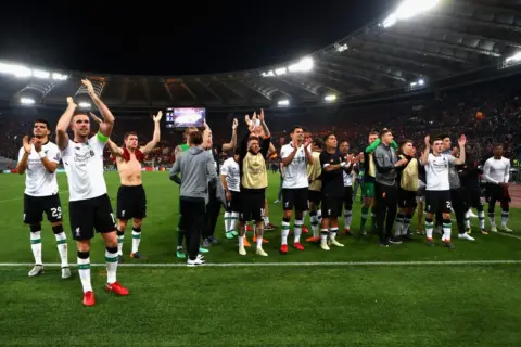 Watch Liverpool players and supporters celebrate after final whistle (Video)