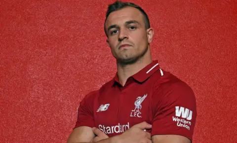 Liverpool FC confirm signing of Stoke City winger Xherdan Shaqiri