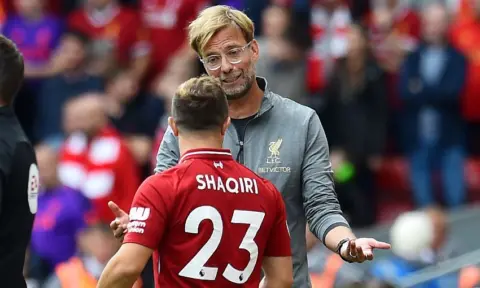 Xherdan Shaqiri’s “time will come” as winger looks to make full Reds debut