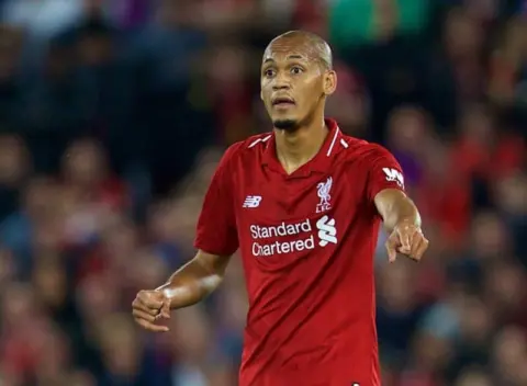 Fabinho’s wife responds to nonsensical rumours of midfielder’s departure