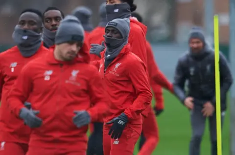 Mane involved in training as Reds prepare for PSG meeting