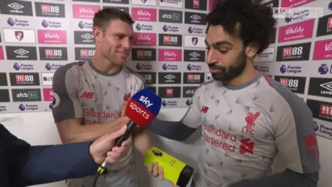 Watch: Mohamed Salah’s classy gesture to James Milner in full
