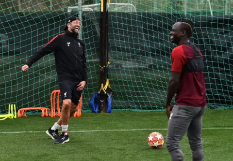 Photos: Klopp and Mane in good spirits as duo return in Marbella training