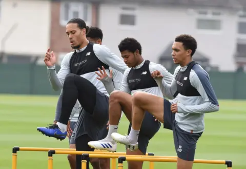 Photos: Reds train at Melwood ahead of Friday’s Huddersfield visit