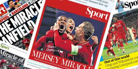 ‘Miracle of Anfield’: What the press made of Liverpool’s Champions League exploits