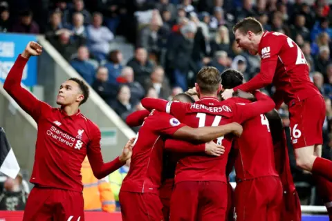 All the best photos from Tyneside as Liverpool keep title hopes alive with dramatic win