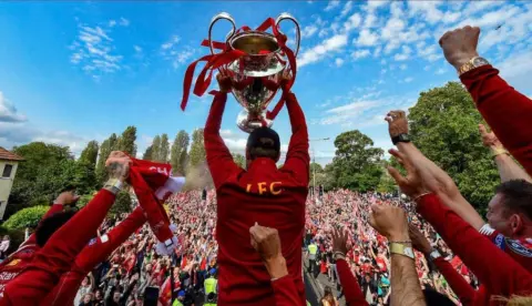 Sea of red – Follow Liverpool’s Champions League trophy parade