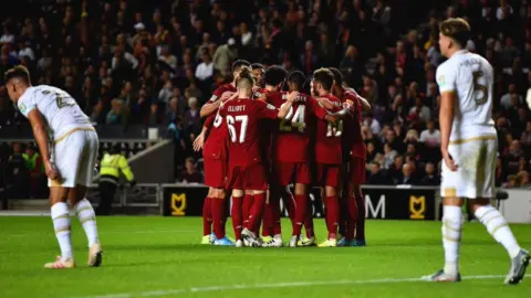 Best snaps as young Reds beat MK Dons to progress to League Cup fourth round