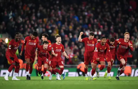 All the best photos as Liverpool win on penalties after ten-goal thriller