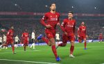 Virgil van Dijk Celebration vs Man United