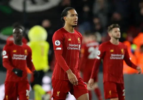 Virgil van Dijk blasts “unacceptable” defeat as Liverpool’s unbeaten run ends