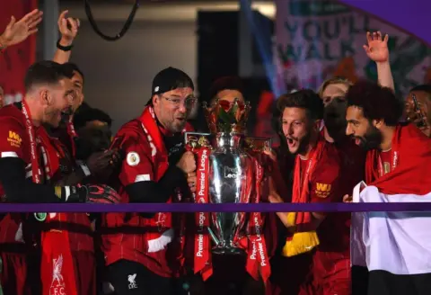 Watch: Liverpool lift Premier League trophy at Anfield to end 30-year wait