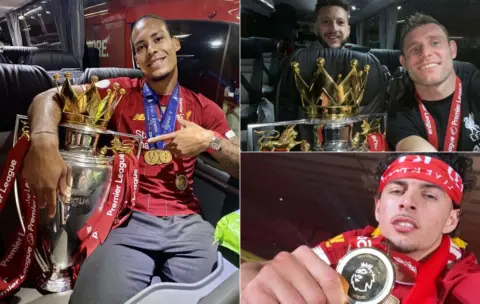 “30 years in the making” – Liverpool squad react to lifting Premier League trophy