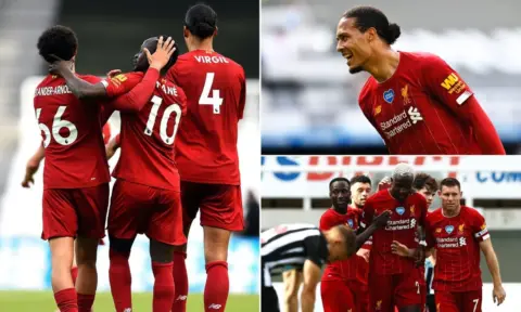 The best photos as title-winning Reds finish season with Newcastle win