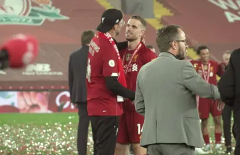 Watch: Unseen Anfield footage from Liverpool’s Premier League trophy lift