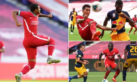 In Photos: Brewster brace saves Liverpool’s blushes in final pre-season clash