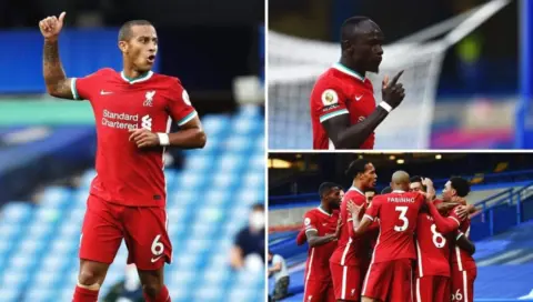 In Photos: Thiago makes Reds debut as champions cruise at Stamford Bridge