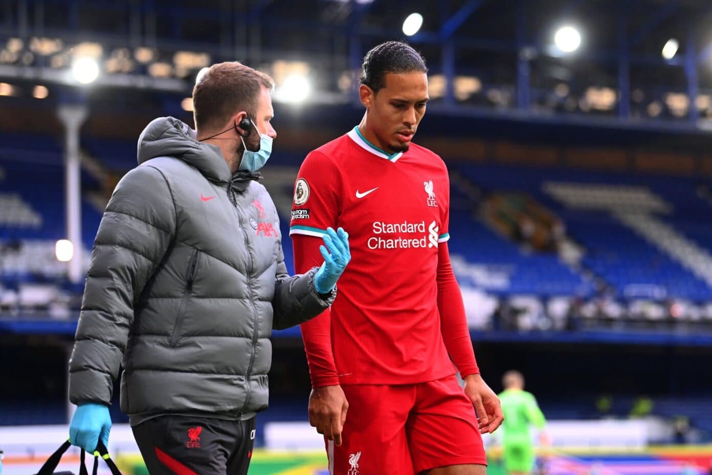Everton vs Liverpool - Virgil van Dijk Injury
