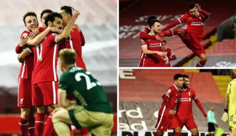 The best photos from Anfield as Firmino and Jota seal comeback win over Blades