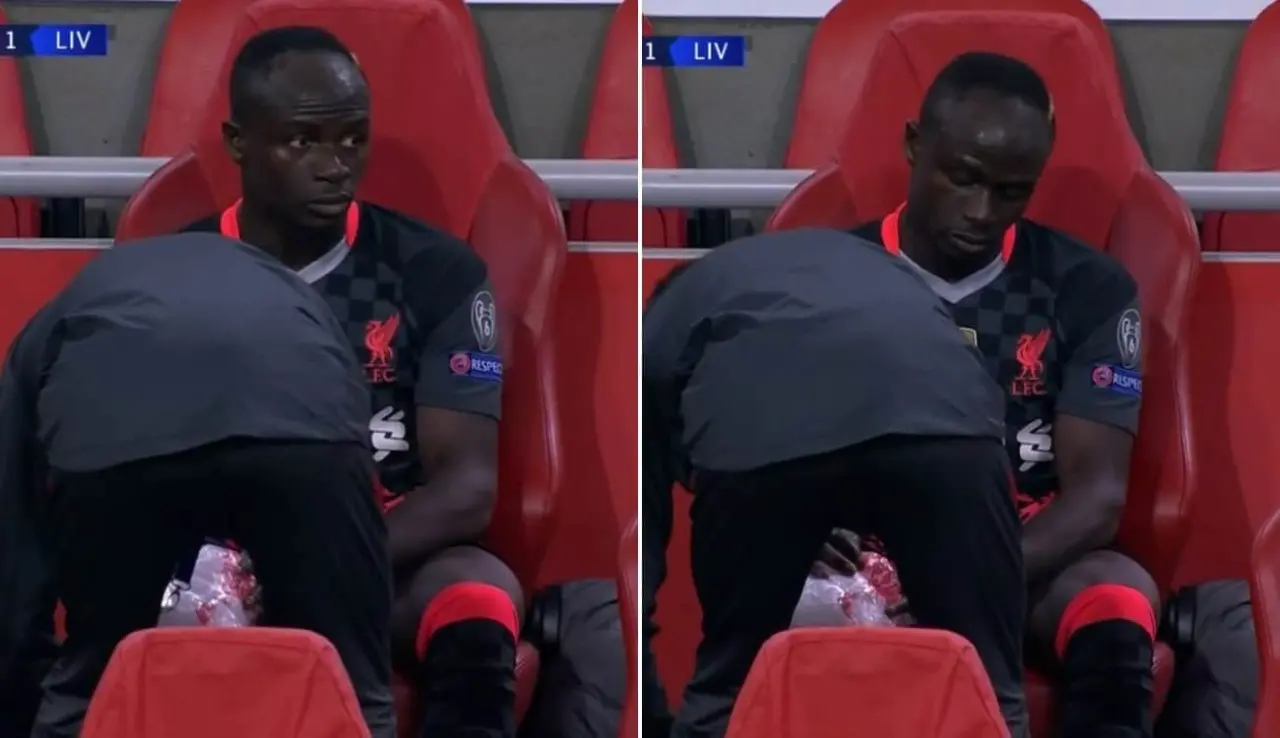 Sadio Mane Injury - Ice vs Ajax