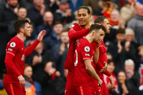 Liverpool 2-0 Watford – Jota and Fabinho take Reds to Premier League summit