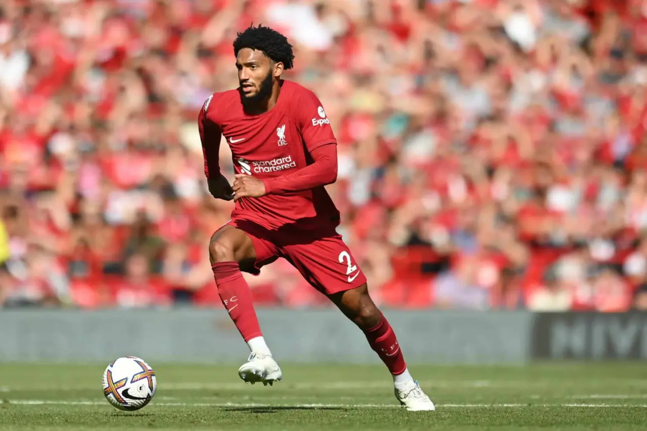 Liverpool Fc V Afc Bournemouth Premier League Joe Gomez