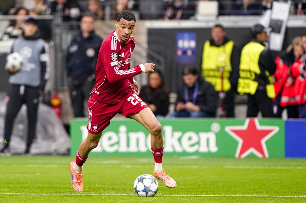 Hugo Ekitiké and Florian Wirtz celebrating together during Liverpool's 4-1 win over Newcastle, highlighting their growing partnership.