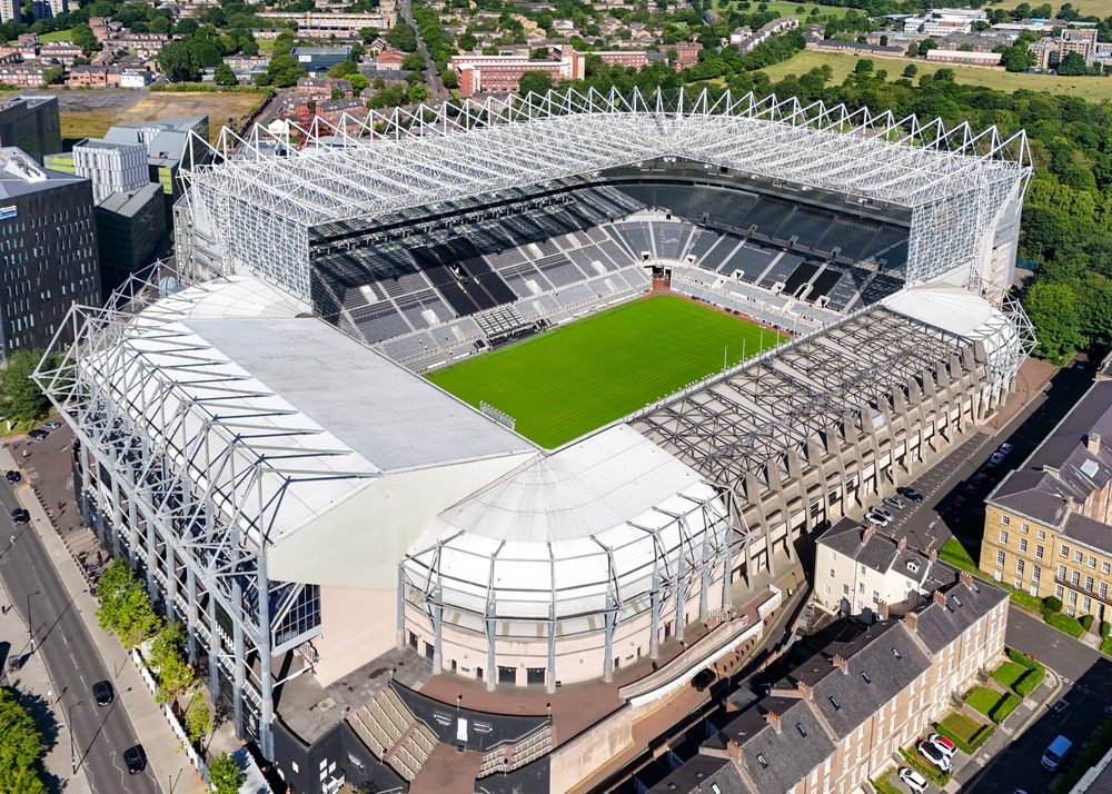 St. James' Park stadium view following Liverpool's 2-2 draw against Newcastle United